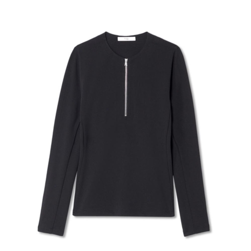 Tibi Structured Crepe Zip Up Top (Nwt) Size: 4 - image 2